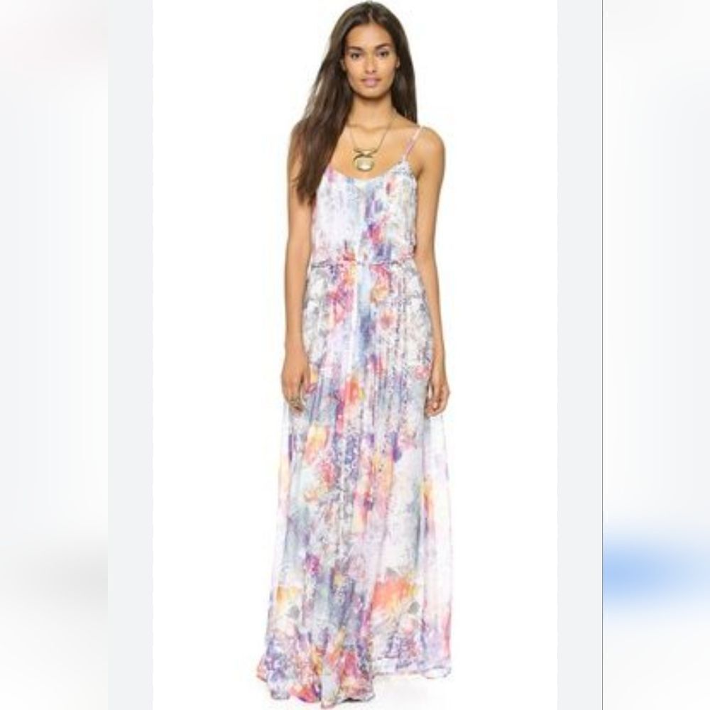 Charlie Jade 100% Silk Maxi Dress size XS